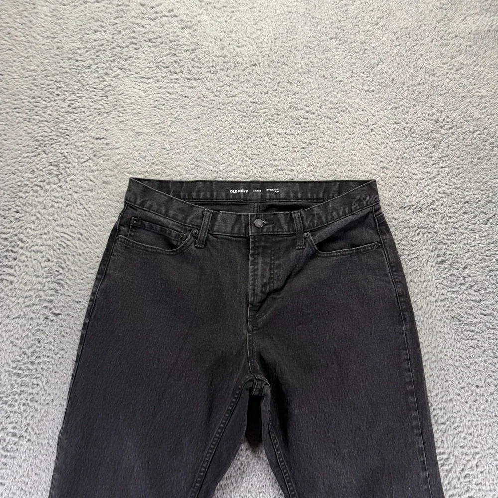 Old Navy Built-In Flex Jeans‎ Mens 34x32 Black Cotton Denim Straight Leg Stretch